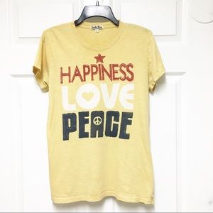 Lucky Brand shirt Happiness Love Peace